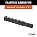 CURT 45796 18-Inch Long Trailer Hitch Extension for 2-Inch Receiver, 3,500 lbs