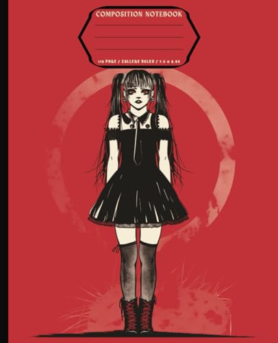 Dark Aesthetic Composition Notebook: Gothic Punk Style