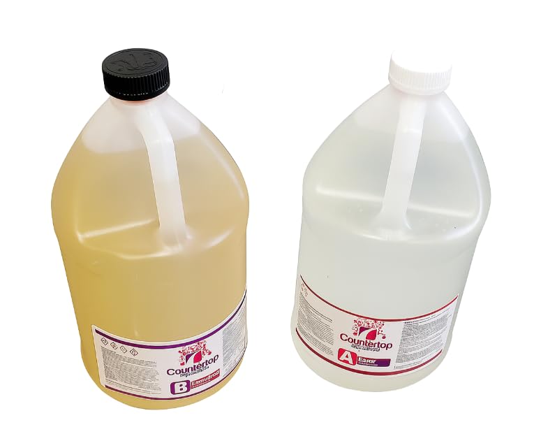 PA Epoxy Depot Countertop Epoxy Kit, 2 Gallon, 1:1 Ratio, Base and Color Coat System, Made in USA, 20-40 Mils Thick