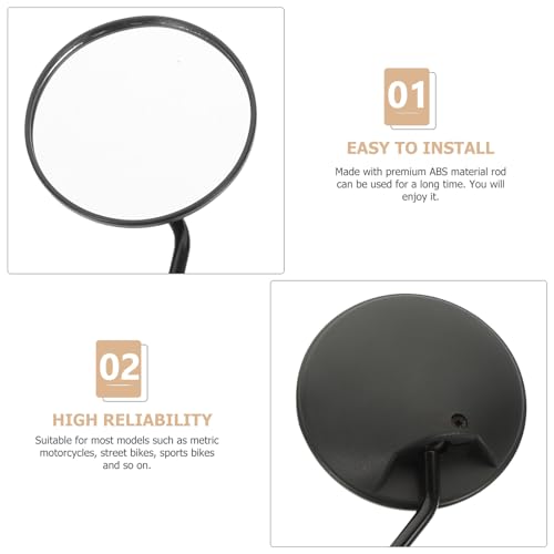 ZUNOXAZ 2個 電動自転車用高耐久製後方確認ミラー バイクハンドルサイドミラー 三輪車対応 広視野角 走行サポート