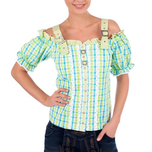 Chemisier Oktoberfest femme à carreaux pour look bavarois au quotidien
