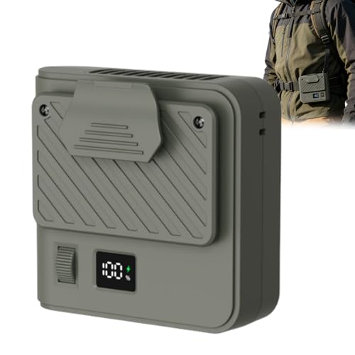 Ventilador recargable portátil con clip de cinturón para oficina, viajes y uso exterior 2