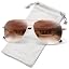 A2-gold Frame Double Tea Lens