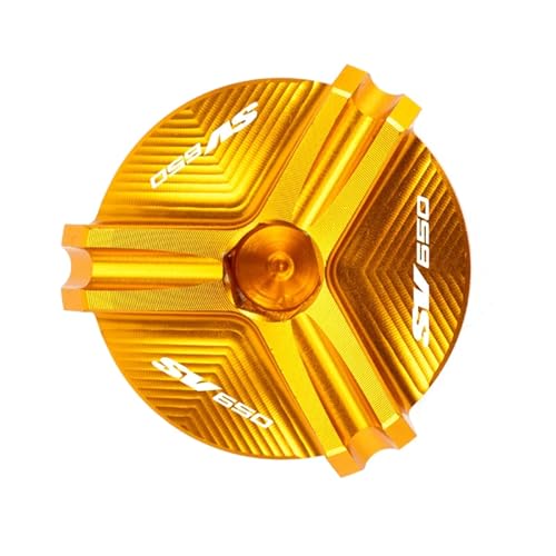 Tapa de llenado de combustible para Suzuki SV650 en color amarillo con perno de motor