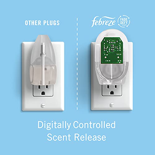 Image of Febreze Plug In Air Freshener, Odor-Fighting Scented Oil Refill, Gain Moonlight Breeze, 3 Refills