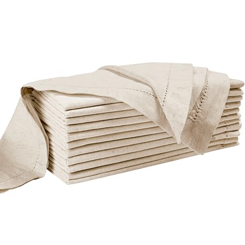 Servilletas de tela muy absorbentes con sofisticadas esquinas inglesas y dobladillo a medida 7