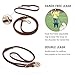 Multi Function 8ft Leather Dog Leash, Genuine Leather Hands Free Leash for Small, Medium and Large Dogs