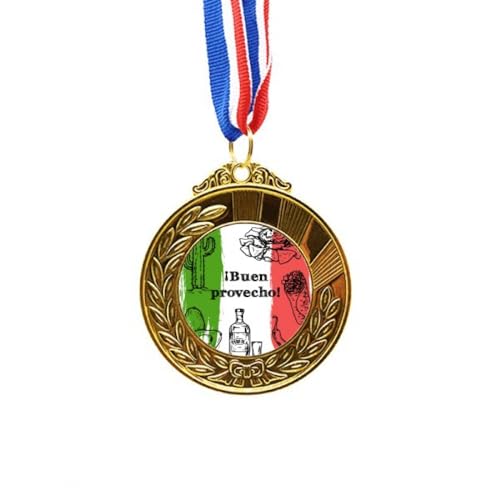 Bandera redonda de México no/no con diseño exclusivo ganador de premio de oro