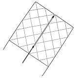 GANAZONO 2 Piezas Soporte para Plantas Trepadoras de Jardín Estructura de Resistente y Plegable Soporte Antióxido para Enredaderas Marco Estable para Cultivo al Aire