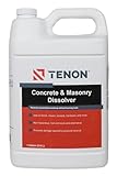 Tenon Concrete & Masonry Dissolver - Remove Concrete, Cement, Mortar, Grout, Stucco, and Masonry from Tools, Mixers, Wood, Plastic, and Aluminum, Ready-to-Use, Biodegradable, Non-Toxic (1 Gallon)