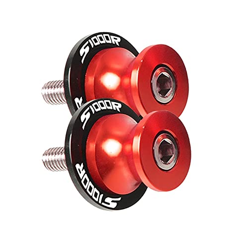 Vis de bobine 8mm pour S1000R et S1000RR 2014-2018 | Slider de bras oscillant rouge