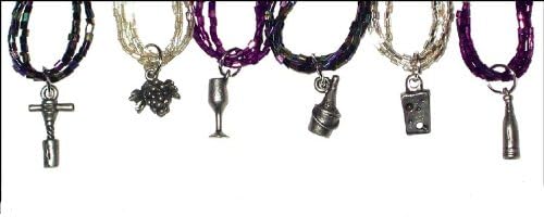 Miniatura 1 de Vino's Wine Cellar Magnetic Wine Glass Charms, set of 6
