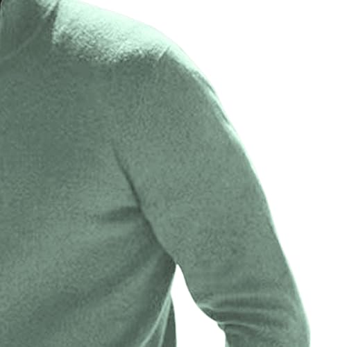 Men's Quarter Zip Up Polo Sweaters Long Sleeve 1/4 Zipper Sweater Quarter-Zip Pullover Sweater for Men3