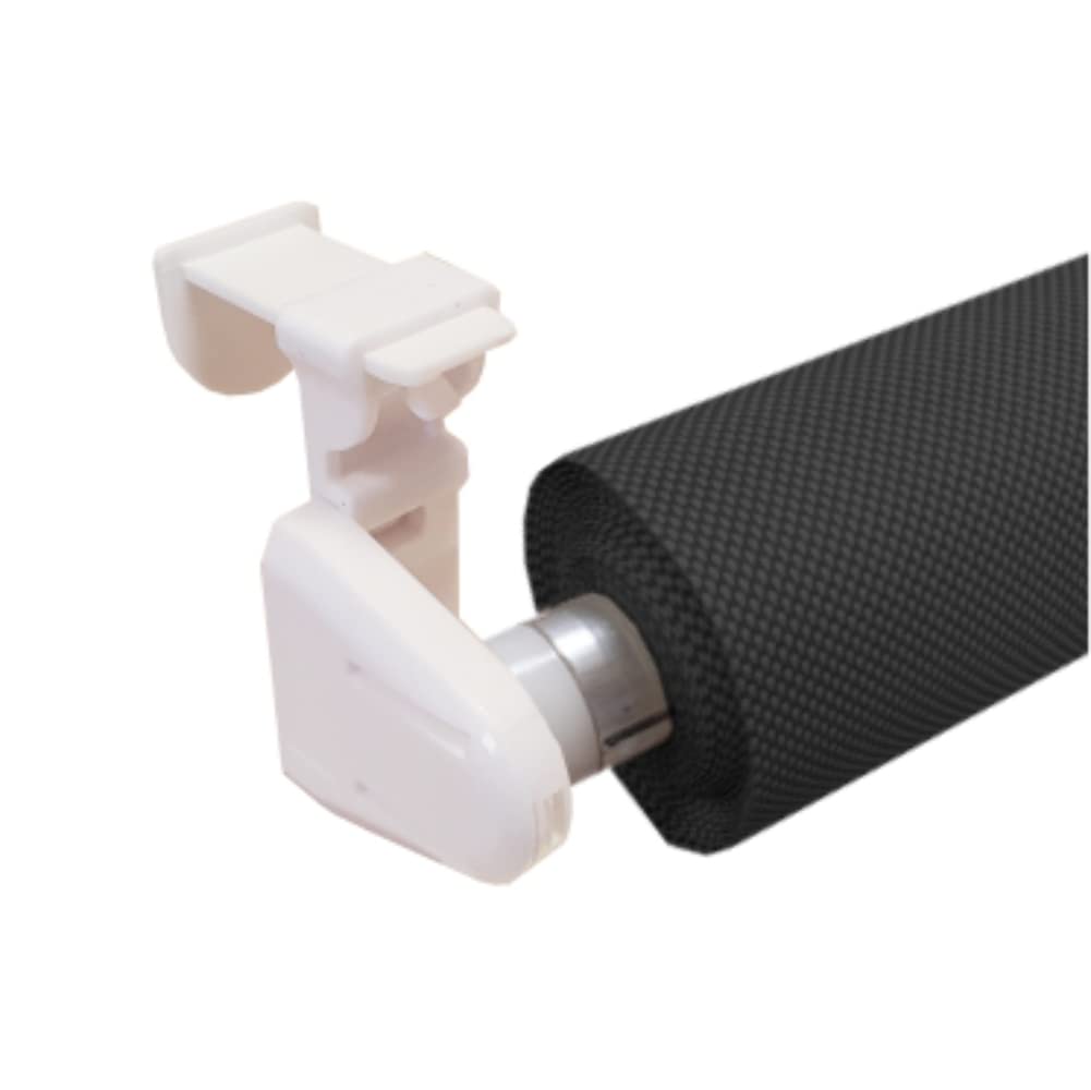 Store enrouleur électrique, noir, 5 % translucide, moteur sans fil et émetteur, 60 x 160 cm (1 pièce)