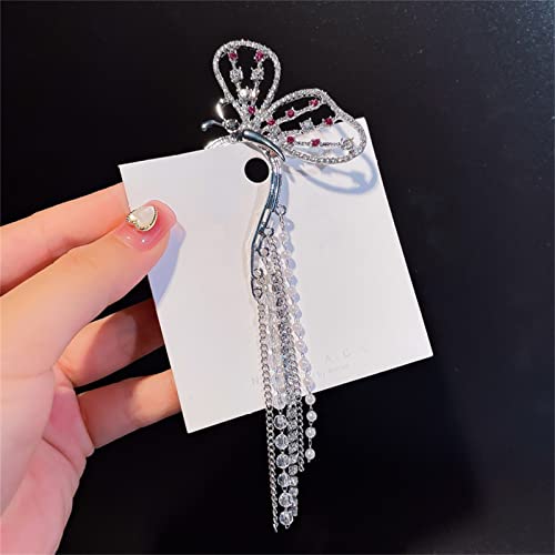 Womens Stud Earrings Pack Small Gold Earrings Big Butterflies Crystal Cuff Earring Long Chain Tassel Cilp On Ear No Piercing Exaggerated Silver Rose Earrings Women's Llery #TOP5