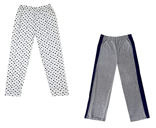 Image of indi weaves Boys and Girls Cotton Solid and Printed Pyjama /Pant /Trackpants