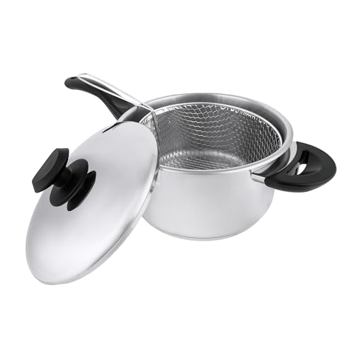 Stainless steel collection 22cm Stainless Steel Chip pan Silver