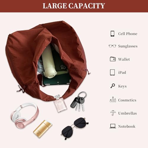 Bolso Slouchy de nylon grande para mujer miniatura 6