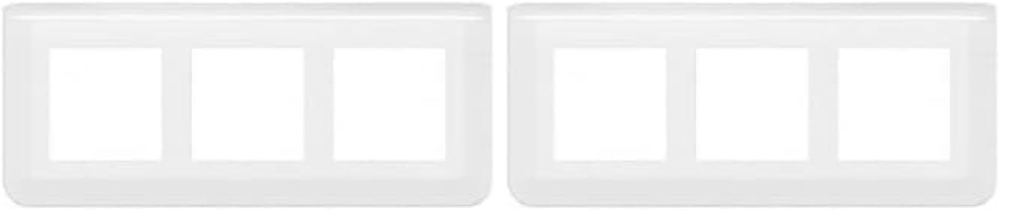 Plaque de finition Mosaic Legrand blanche 3x2 modules horizontal pour mur