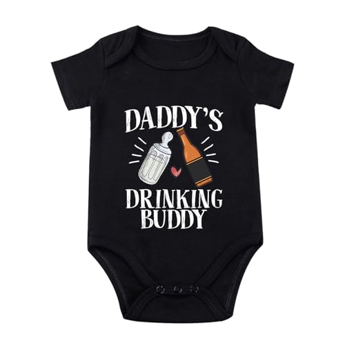 listery Drinking Buddies Bodysuit Buddy Daddies Newborn Daddys Drinking Buddy Romper Boy Infant 3M