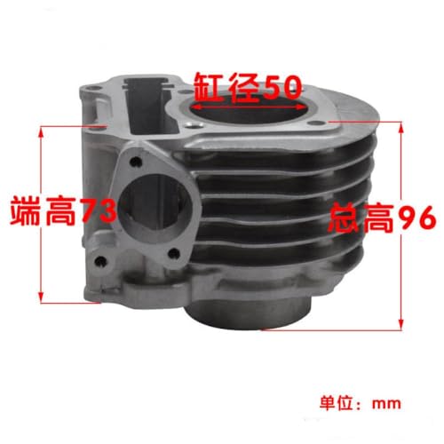 Cylindre de Moto 50mm Haute Précision avec Piston pour Benly 110 MW110 - 6