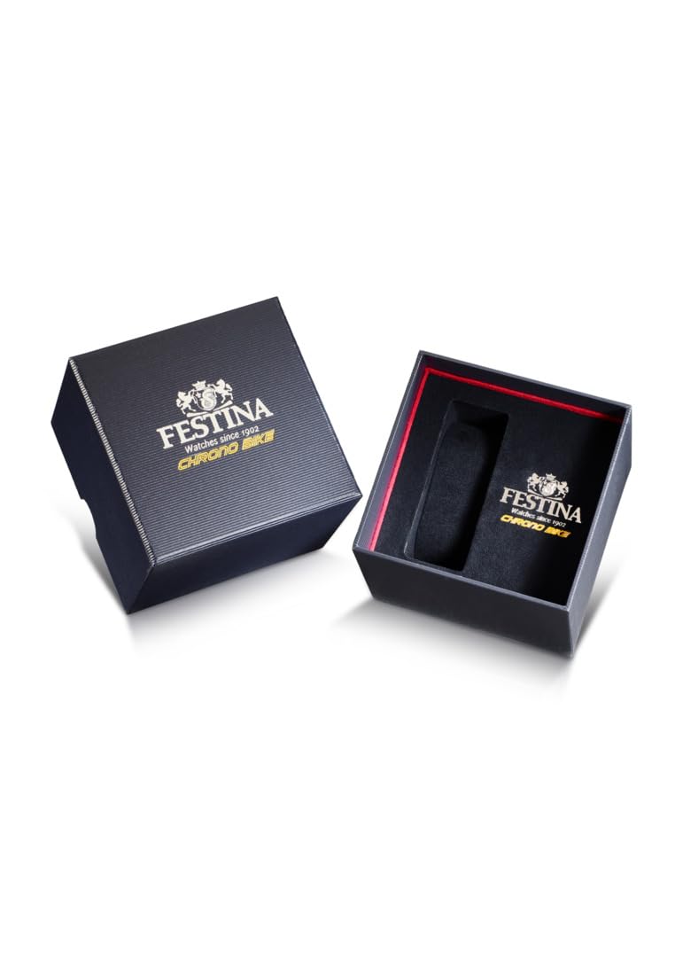 Festina Herrenuhr Chrono Bike Blau mit Edelstahlarmband