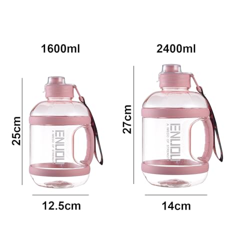 Pichet à eau réutilisable de 2400ml pour ne plus manquer d'eau pendant vos entraînements