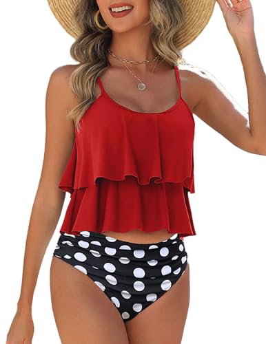 AI'MAGE Damen Bikini Set High Waist Bikini Bademode Elegant...