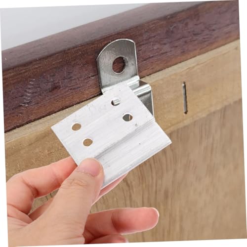 Image of 2pcs Heavy Duty Z Bracket French Cleat Hangers for Wall Mounting Aluminum Picture and Mirror Hanging Hardware Suitable for Artwork and Headboard Installation