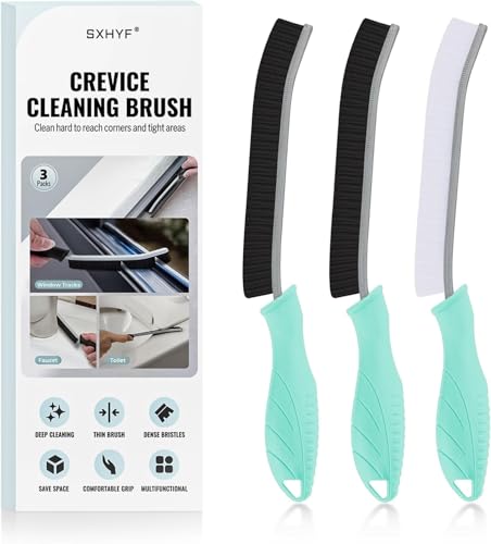 SXhyf Fugendüse mit harten Borsten – Multifunktionale Lückenreinigungsbürste, Reinigungswerkzeuge für Haushalt, Küche, Bad, Fenster, Fahrzeug, Armaturen, Toilette, Fugenmörtel (Als)