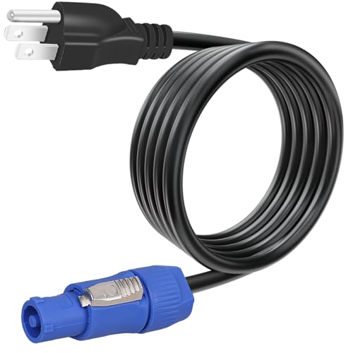 Image of 3-Prong NEMA 5-15P to PowerCON Cable 20A 3 Pin PowerCon Input Connector to NEMA 5-15P Connector Cord for Outdoor Stage Light LED Screen-1.8M /5.9FT