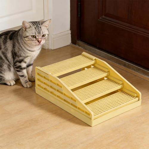 Tapis pour bac à litière de chat idéal en appartement et petit espace