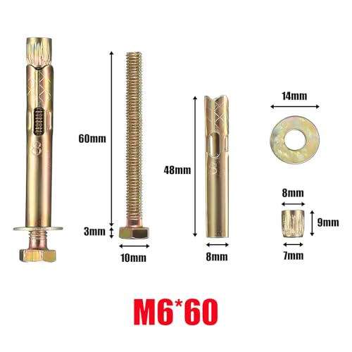JXPXJMY 14 PCS Expansion Anchor Bolts - Image 2