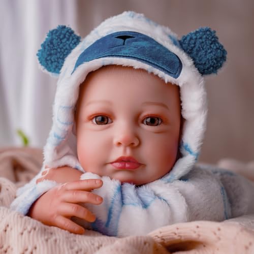 Muñeca Bebé Reborn Interactiva 20 pulgadas miniatura 5