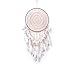 Produktbild BMWZMY Dreamcatchers Traumfänger Kinder,Vintage Original Handgemachte Indische Original Wind Beige 1-Ring Konzentrischen Garten Handgefertigte Perlen Feder Dekoration Anhänger Hochzeit Unregelmäßig