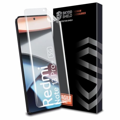 Image of Skyddshield Anti Glare Matte TPU hydrogel Edge to Edge Screen Protector Guard For Redmi Note 13 Pro Plus (6.73 Inch) With Installation Kit | Support Fingerprint | Edge to Edge Coverage