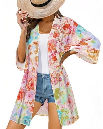 Image of Swimsuit Coverups for Women Sarong Beach Bikini Wrap Sheer Short Skirt Chiffon Scarf for Swimwear