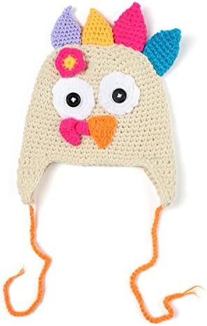 Ypser Baby Thanksgiving Christmas Beanie Turkey Knitted Cap Elk Hat Photo Prop