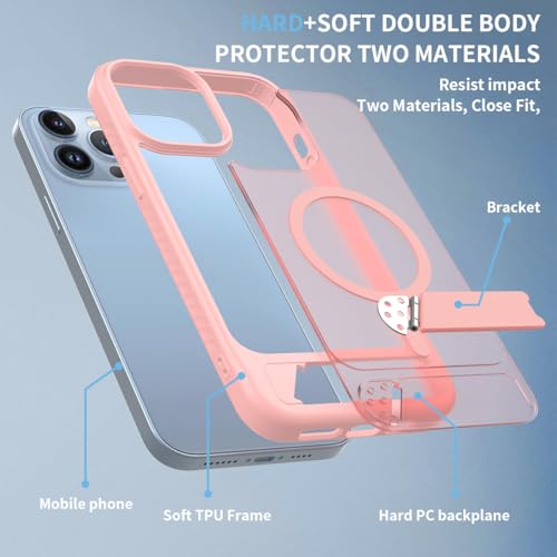 Coque iPhone 14 Pro Max MagSafe rose mate protection anti-chocs - 7