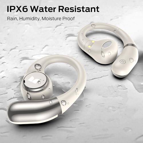 Monster Open Ear AC336 Headphones, Bluetooth 6.0 Wireless Earbuds with Stereo Sound, ENC Clear Call, 21H Playtime, Type-C Charging, Touch Control, IPX6 Waterproof Open Ear Earbuds for Sports - image 7