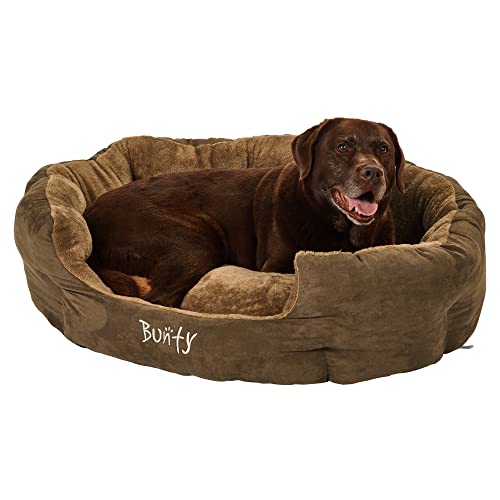 Bunty-Polar-Dog-Pet-Bed-Soft-Cosy-Fleece-Fur-Warm-Cushion-Basket-Machine-Washable-High-Sided-Cat-Small-Animal-Brown-X-Large-Made-in-the-United-Kingdom