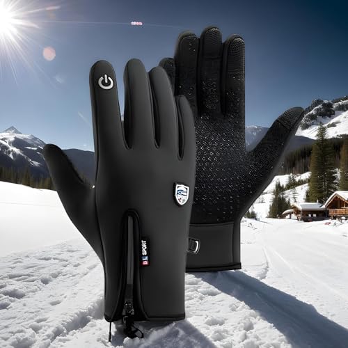 Gants de moto chauffés électriques imperméables avec grip antidérapant