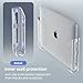 ELETIUO Clear Wall & Under Desk Laptop Mount Holder–Adhesive & Screw in,1.02