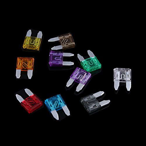 Pissente Kit de Fusibles Mini Vane 100 Piezas Amperaje 2A-35A con Caja de Almacenamiento para Auto, Camión y SUV miniatura 4