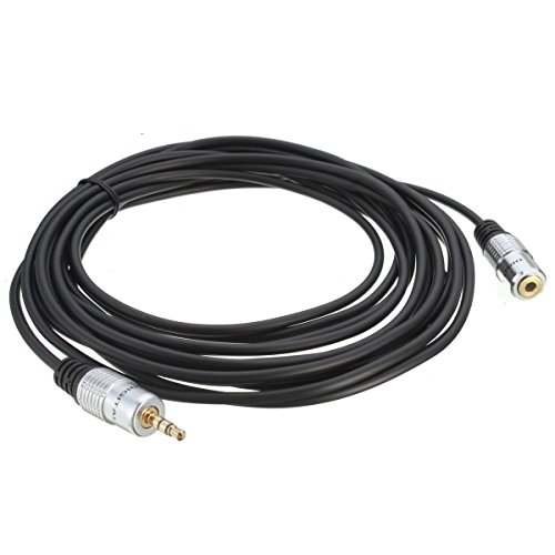 Cable extensor de auriculares estéreo Jack 3.5 mm 10FT miniatura 2