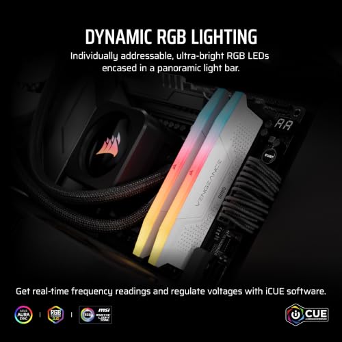 Image of Corsair Vengeance RGB RS DDR5 32GB (2 x 16GB) Up to 6000MHz AMD Intel RAM