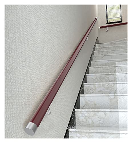 Rampe d'escalier sécurisée rouge 6 m pour éviter les chutes - 2