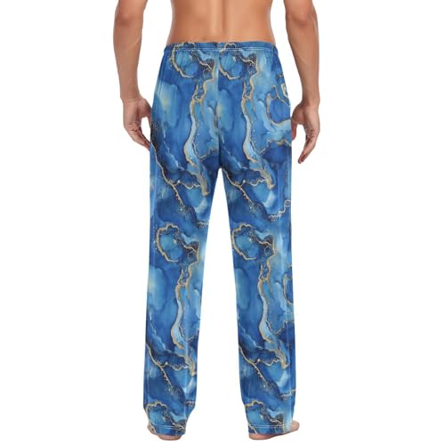 Blue Marble Men’s Pajama Bottoms Comfortable Relax Fit Lounge Pants2