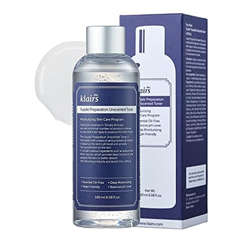 [KLAIRS] Supple Preparation Unscented Toner 6.08 fl oz, Lightweight, Essential Oil-Free, Alcohol Free, Packaging Changed Cover