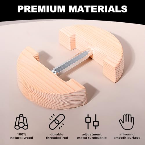 Image of Hat Stretcher for Fitted Hats, Cowboy Hat Stretcher Fitted Hat 7 to 8 1 /2, Adjustable Wooden Hat Jack Stretcher Fits All Caps
